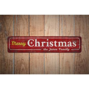 Red-Christmas-Sign-Premium-Quality-Rustic-Metal-Images