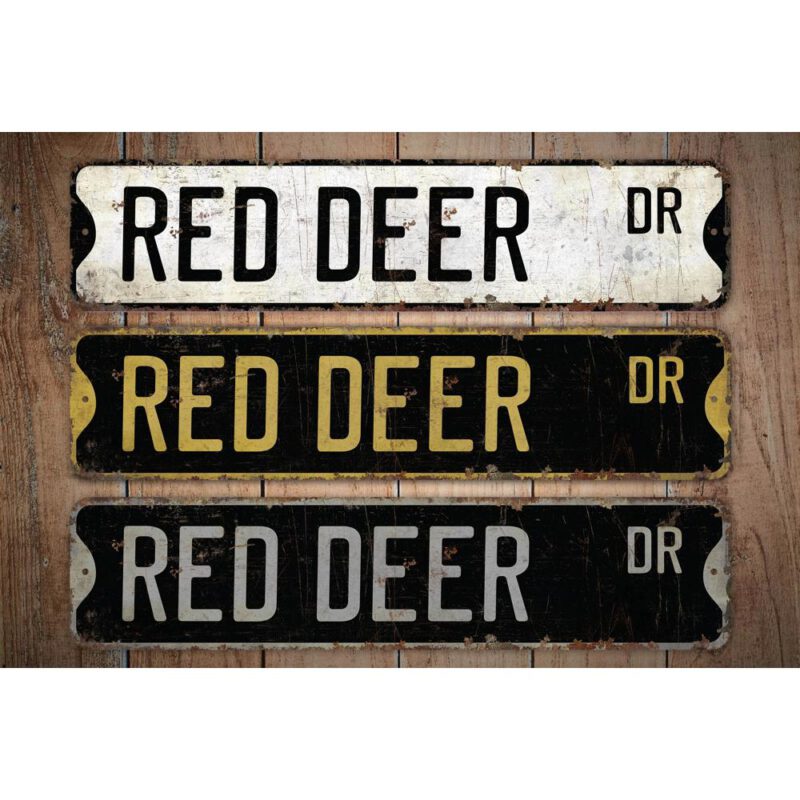 Red-Deer-Premium-Quality-Rustic-Metal-Sign-Images