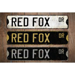 Red-Fox-Premium-Quality-Rustic-Metal-Sign-Images