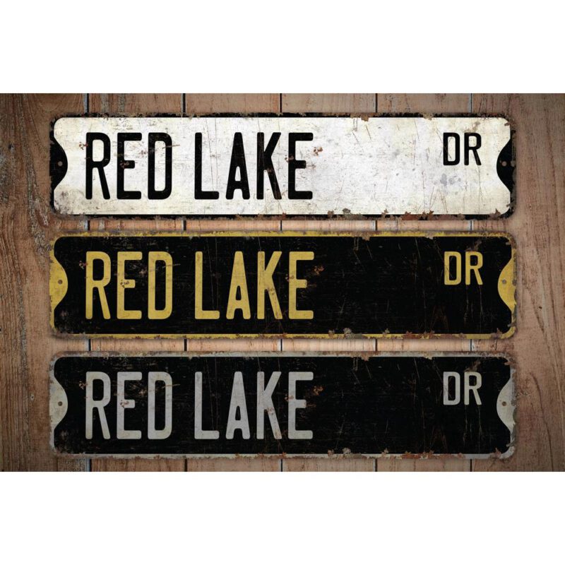 Red-Lake-Premium-Quality-Rustic-Metal-Sign-Images