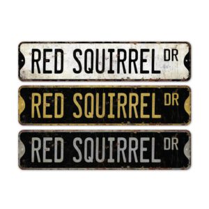 Red-Squirrel-Premium-Quality-Rustic-Metal-Sign-2