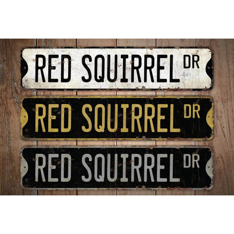 Red-Squirrel-Premium-Quality-Rustic-Metal-Sign-Images