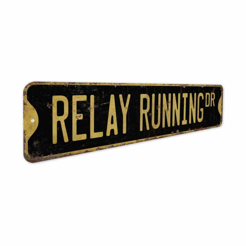 Relay-Running-Premium-Quality-Rustic-Metal-Sign-5