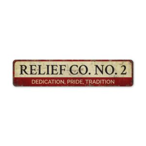 Relief-Co.-No.-2-Premium-Quality-Rustic-Metal-Sign-2