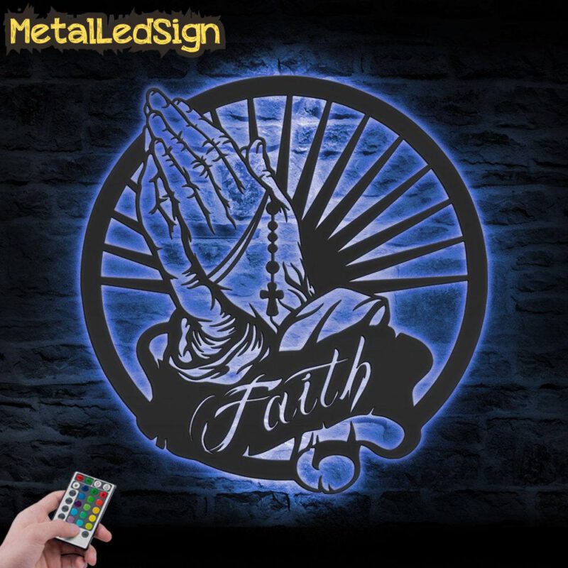 Religious-Praying-Hands-Faith-Metal-Wall-Art-LED-Light-3.jpg