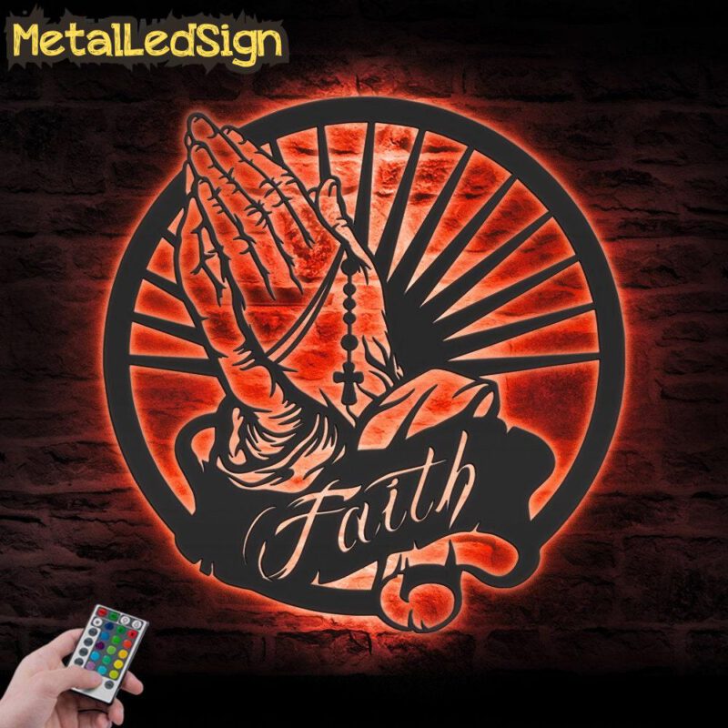 Religious-Praying-Hands-Faith-Metal-Wall-Art-LED-Light-5.jpg