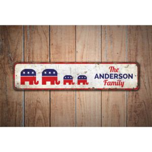 Republican-Family-Premium-Quality-Rustic-Metal-Sign-Images