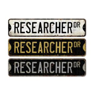 Researcher-Premium-Quality-Rustic-Metal-Sign-2