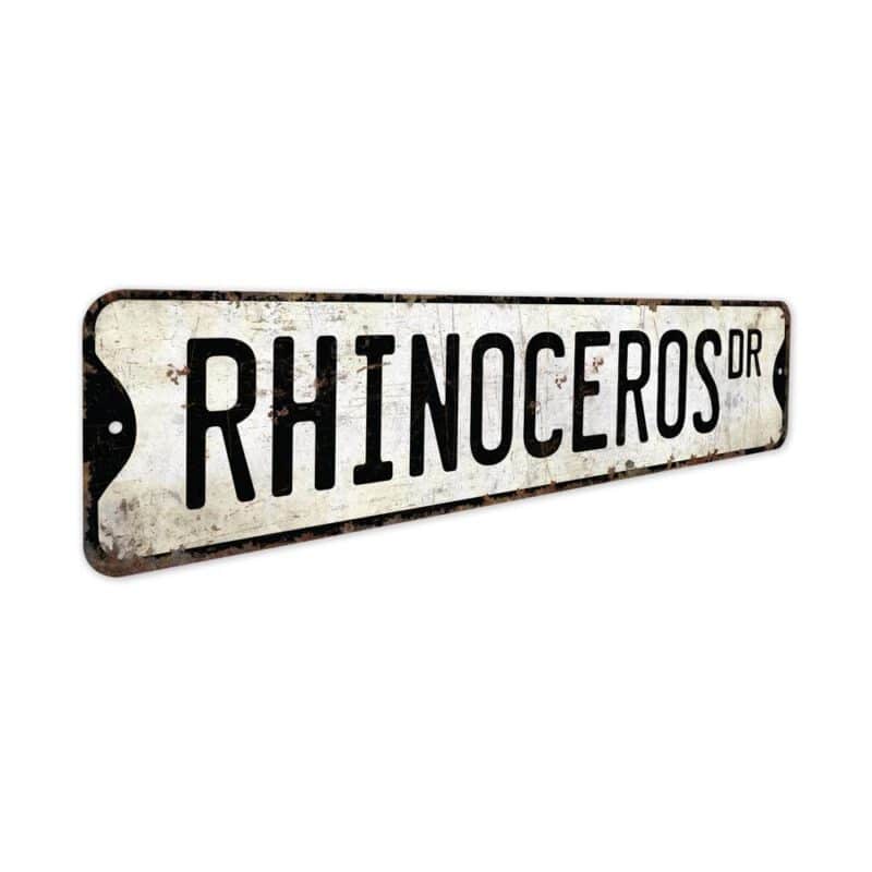 Rhinoceros-Premium-Quality-Rustic-Metal-Sign-3