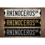 Rhinoceros-Premium-Quality-Rustic-Metal-Sign-Images