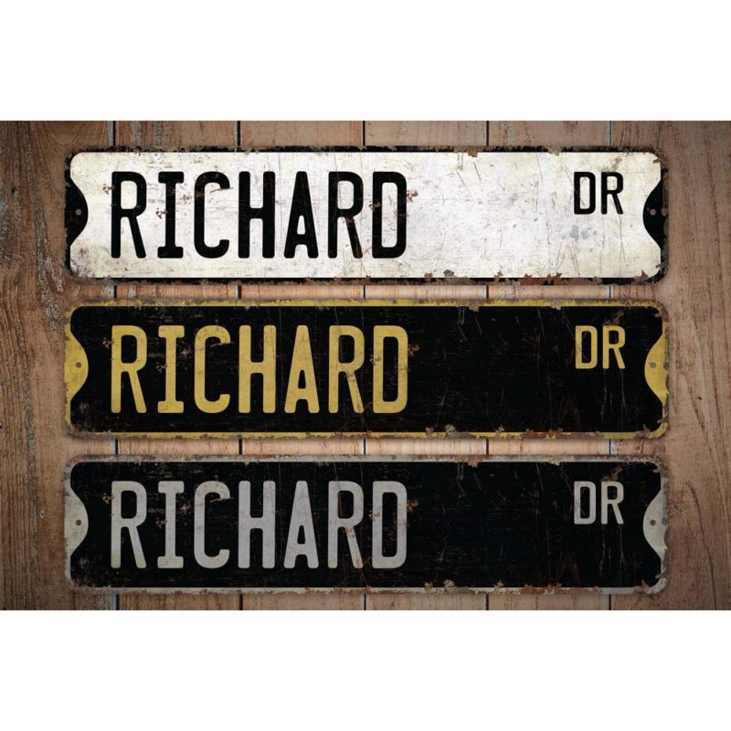 Richard-Name-Sign-Premium-Quality-Rustic-Metal-Sign-Images