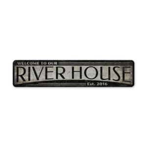 River-House-Sign-Premium-Quality-Rustic-Metal-Sign-2