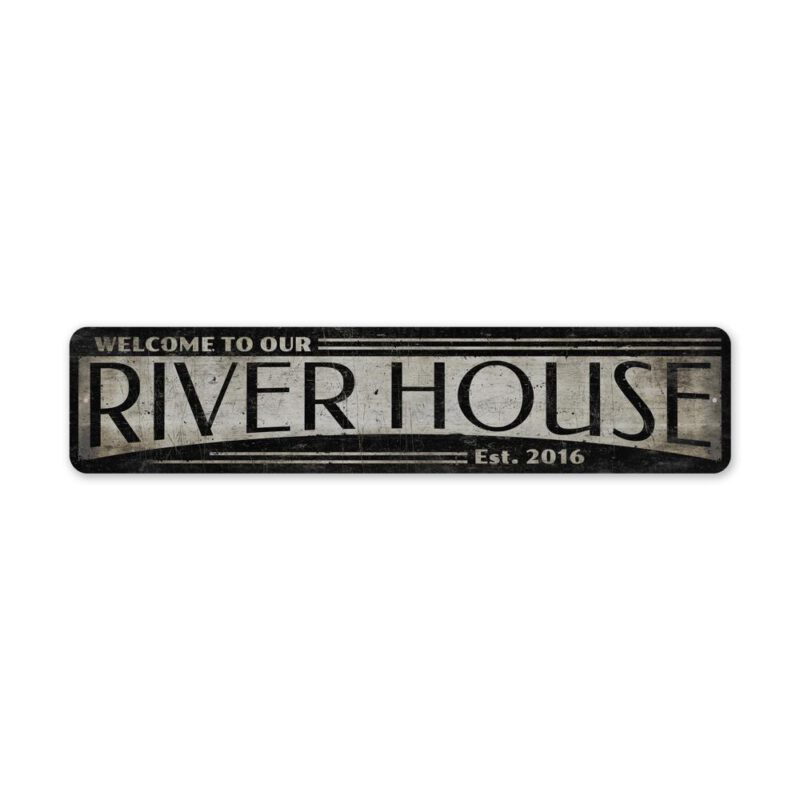 River-House-Sign-Premium-Quality-Rustic-Metal-Sign-2