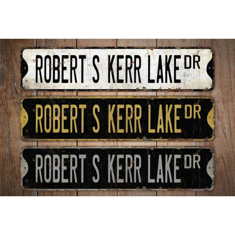 Robert-S-Kerr-Lake-Premium-Quality-Rustic-Metal-Sign-Images