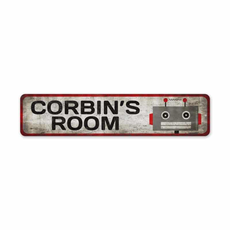 Robot-Head-Room-Sign-Premium-Quality-Rustic-Metal-Sign-2