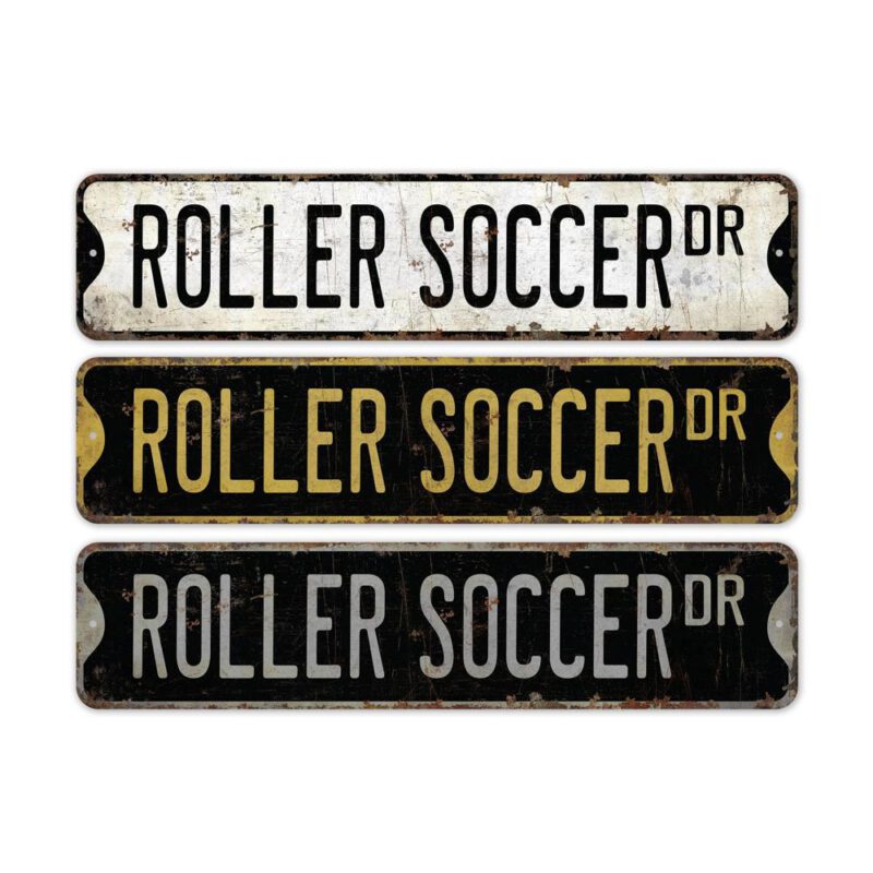 Roller-Soccer-Premium-Quality-Rustic-Metal-Sign-2