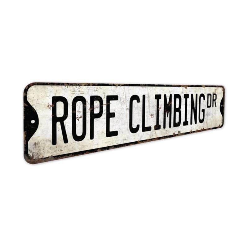 Rope-Climbing-Sign-Premium-Quality-Rustic-Metal-Sign-3