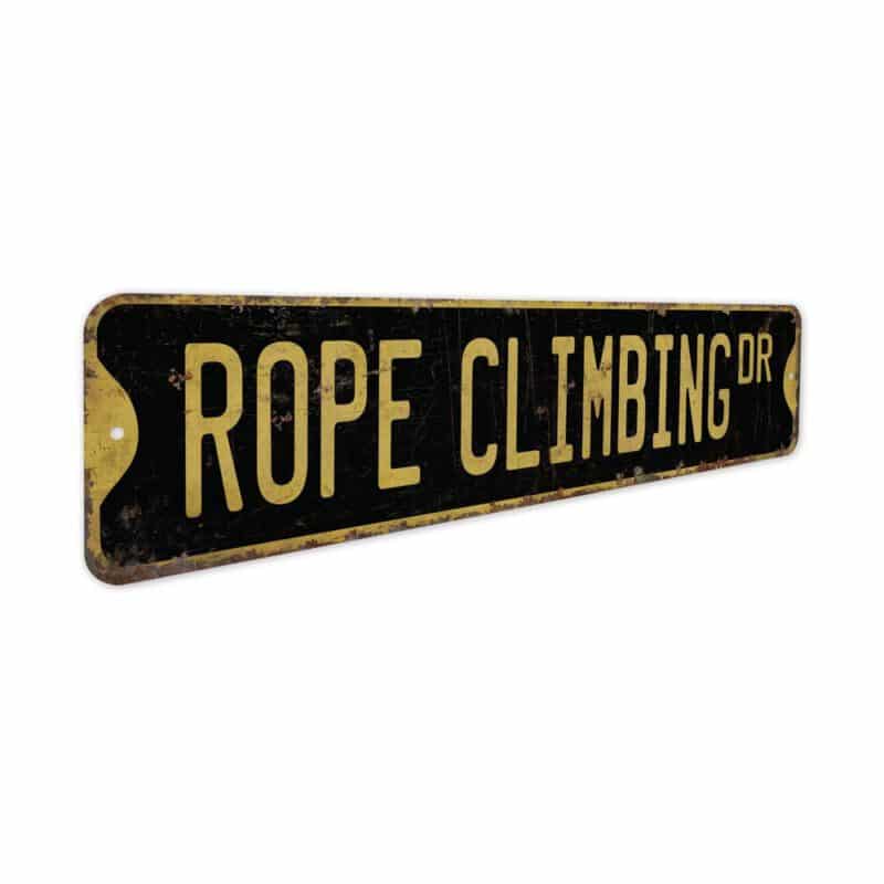 Rope-Climbing-Sign-Premium-Quality-Rustic-Metal-Sign-5