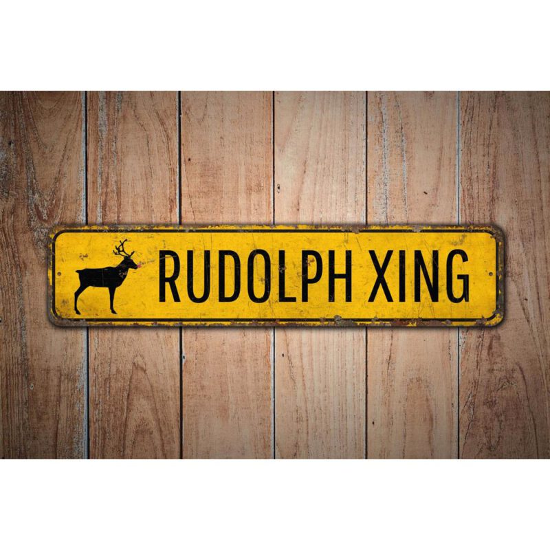 Rudolph-Xing-Sign-Premium-Quality-Rustic-Metal-Sign-Images