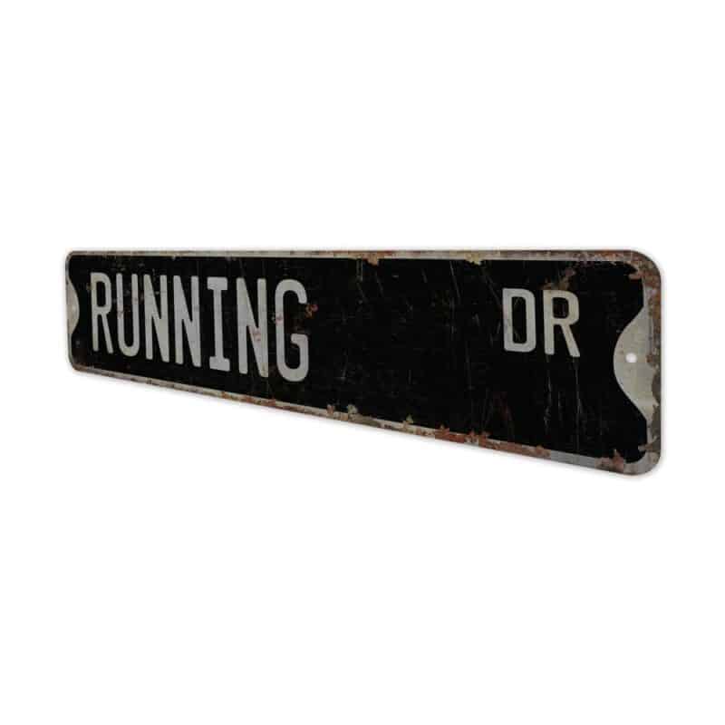 Running-Premium-Quality-Rustic-Metal-Sign-8