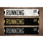 Running-Premium-Quality-Rustic-Metal-Sign-Images