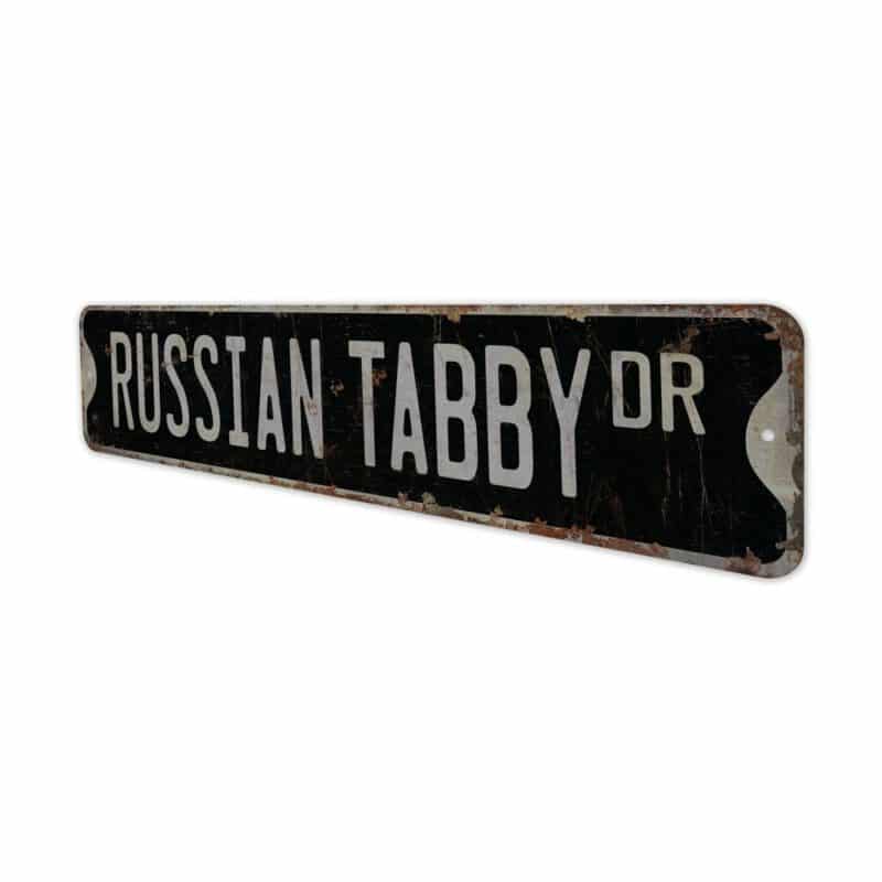 Russian-Tabby-Premium-Quality-Rustic-Metal-Sign-8