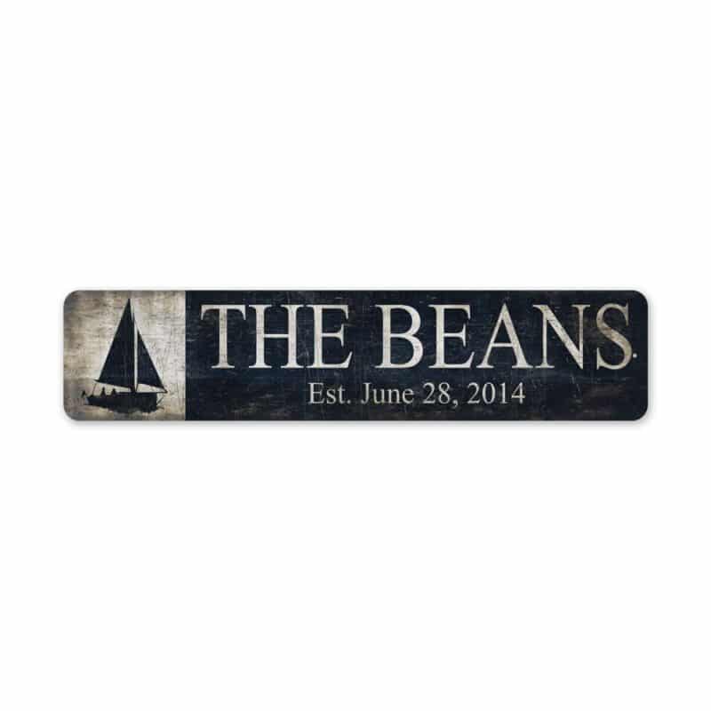 Sail-Boat-EST-Sign-Premium-Quality-Rustic-Metal-Sign-2