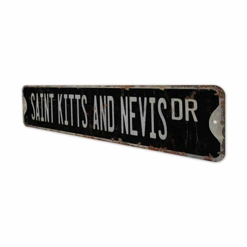 Saint-Kitts-And-Nevis-Premium-Quality-Rustic-Metal-Sign-8