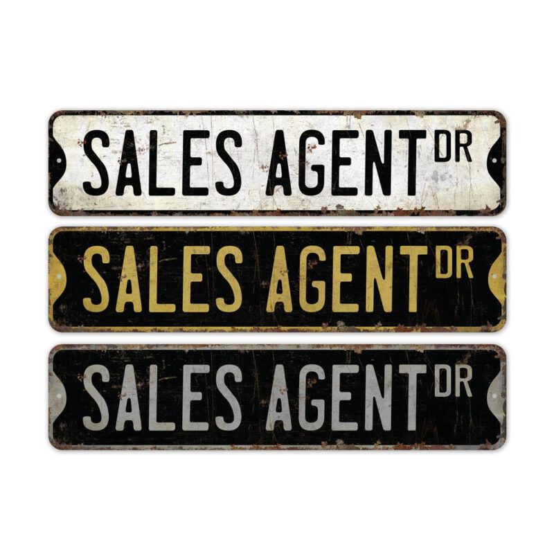 Sales-Agent-Premium-Quality-Rustic-Metal-Sign-2