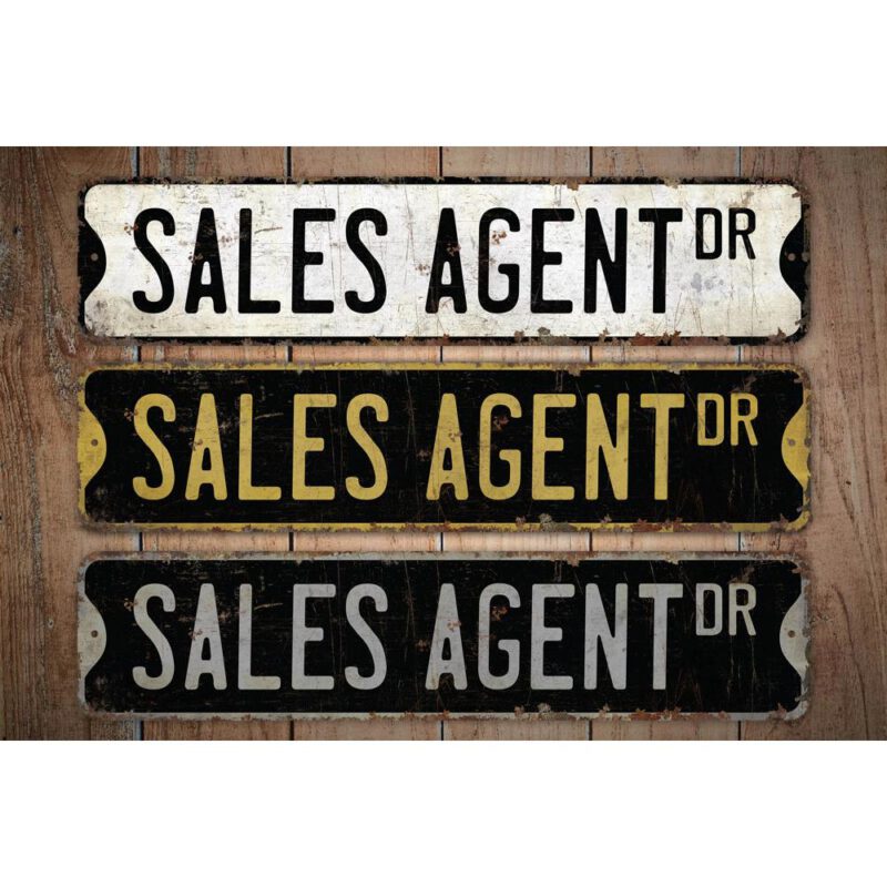 Sales-Agent-Premium-Quality-Rustic-Metal-Sign-Images