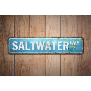 Saltwater-Street-Sign-Premium-Quality-Rustic-Metal-Sign-Images