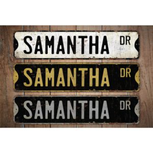 Samantha-Name-Sign-Premium-Quality-Rustic-Metal-Sign-Images