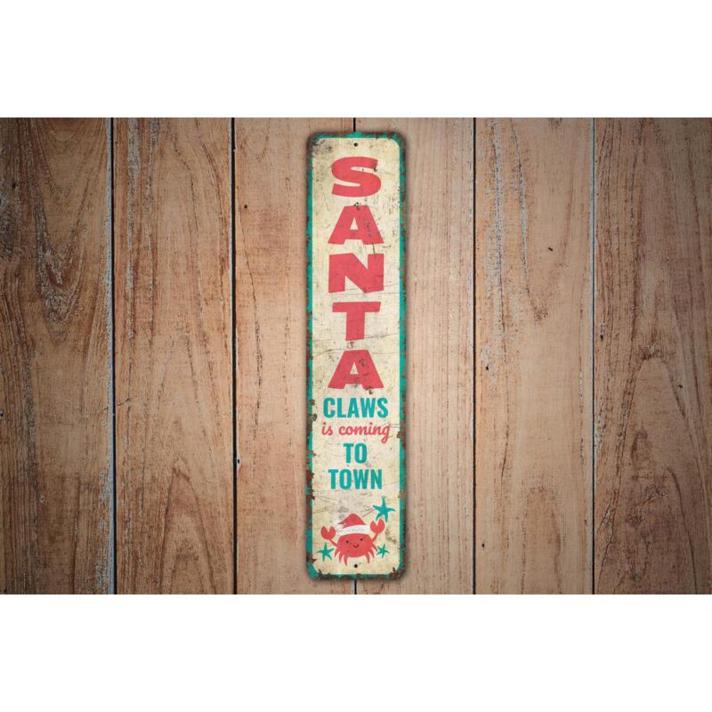 Santa-Claws-Sign-Premium-Quality-Rustic-Metal-Sign-Images