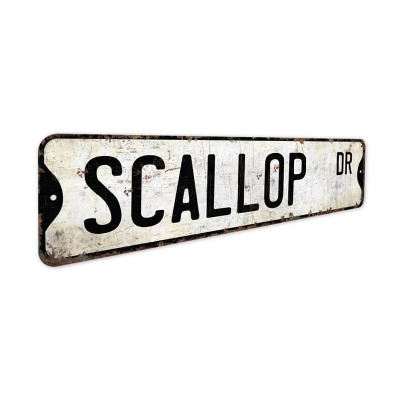 Scallop-Premium-Quality-Rustic-Metal-Sign-3