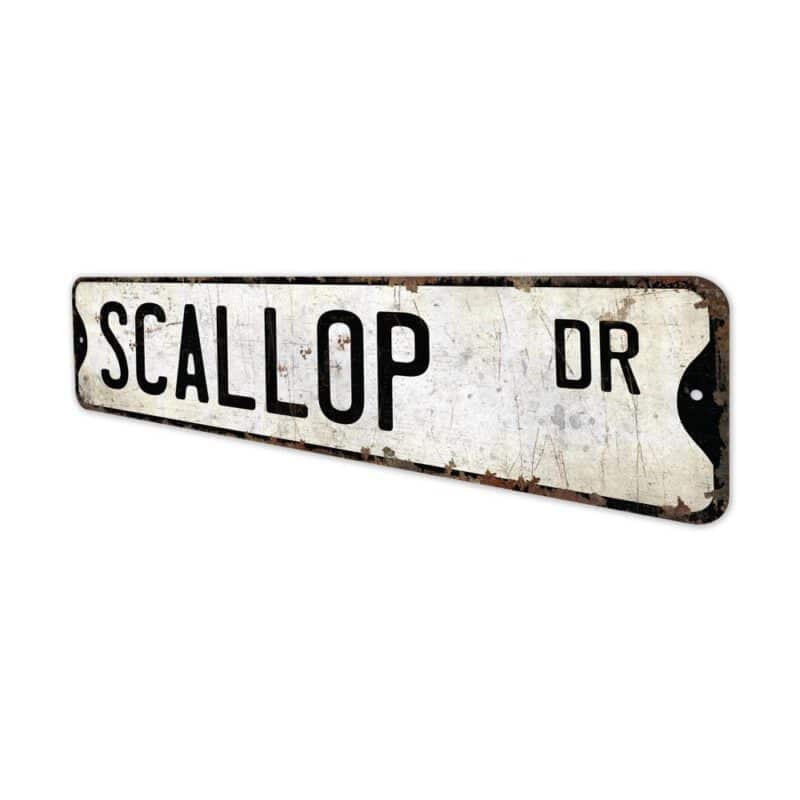 Scallop-Premium-Quality-Rustic-Metal-Sign-4