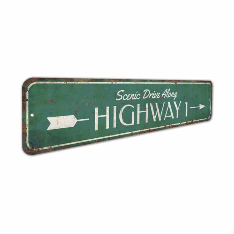 Scenic-Drive-Highway-Premium-Quality-Rustic-Metal-Sign-3