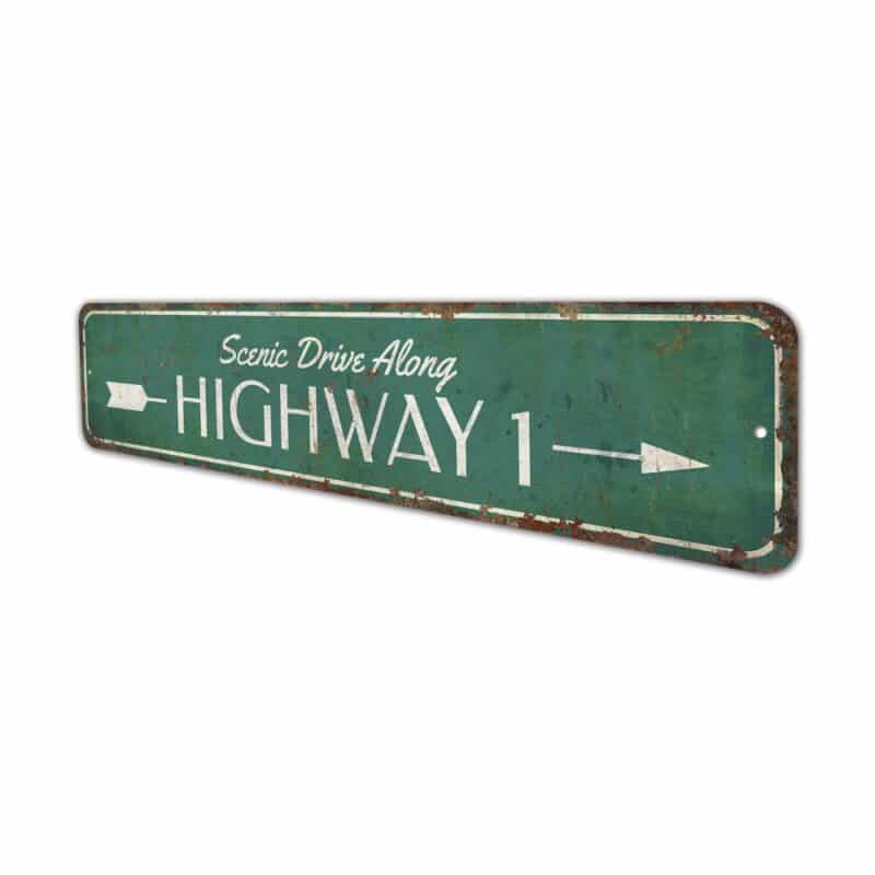 Scenic-Drive-Highway-Premium-Quality-Rustic-Metal-Sign-4