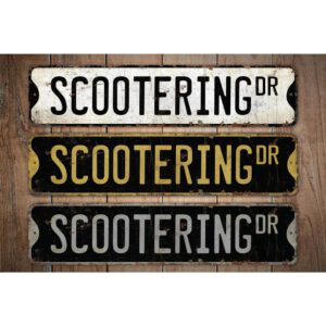 Scootering-Premium-Quality-Rustic-Metal-Sign-Images