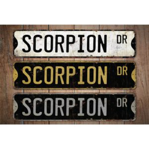 Scorpion-Premium-Quality-Rustic-Metal-Sign-Images