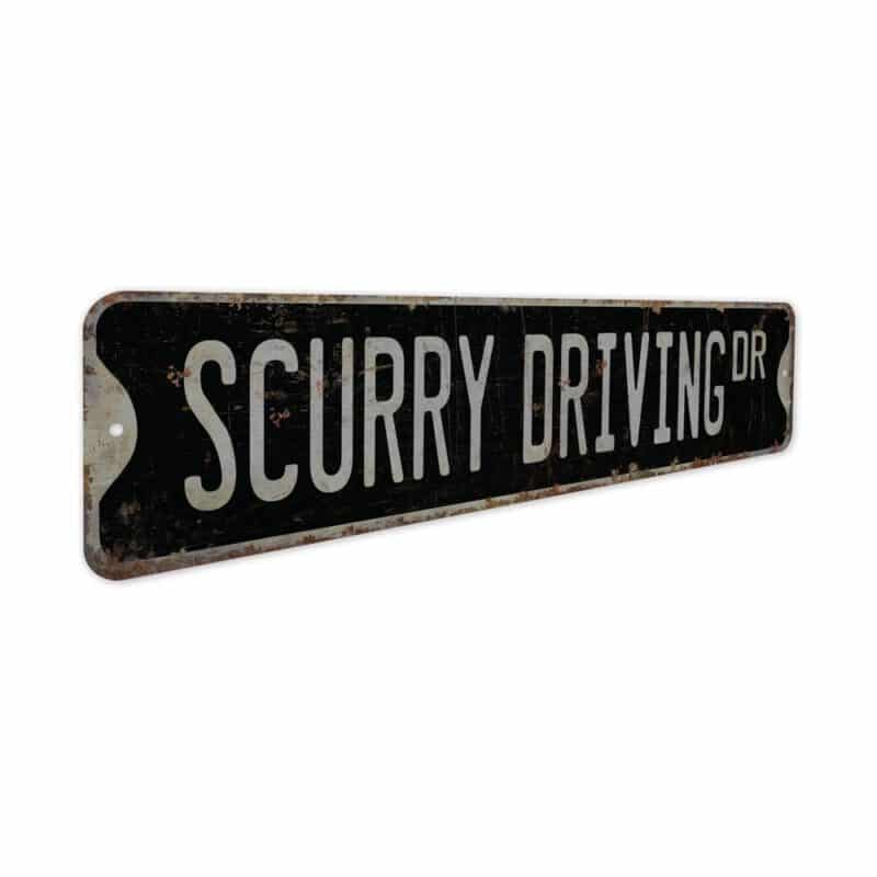 Scurry-Driving-Premium-Quality-Rustic-Metal-Sign-7