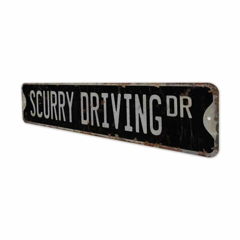 Scurry-Driving-Premium-Quality-Rustic-Metal-Sign-8