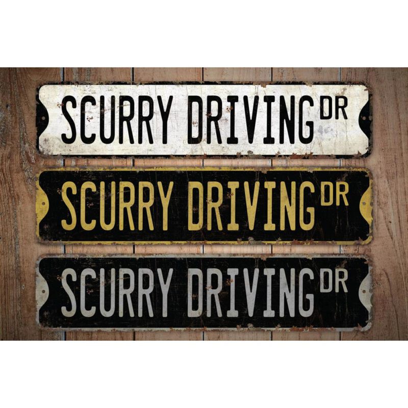 Scurry-Driving-Premium-Quality-Rustic-Metal-Sign-Images