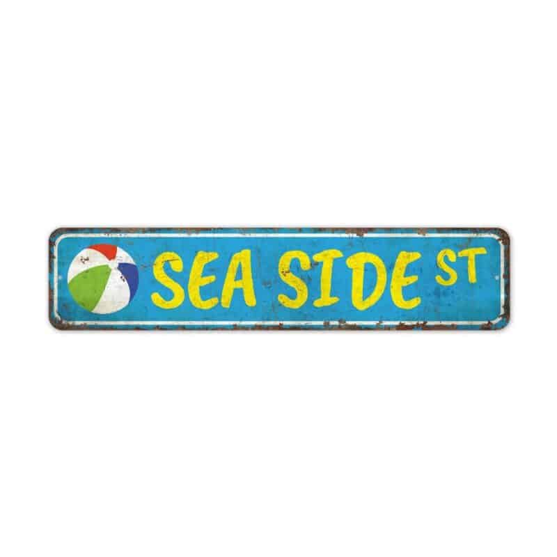 Sea-Side-Street-Sign-Premium-Quality-Rustic-Metal-Sign-2