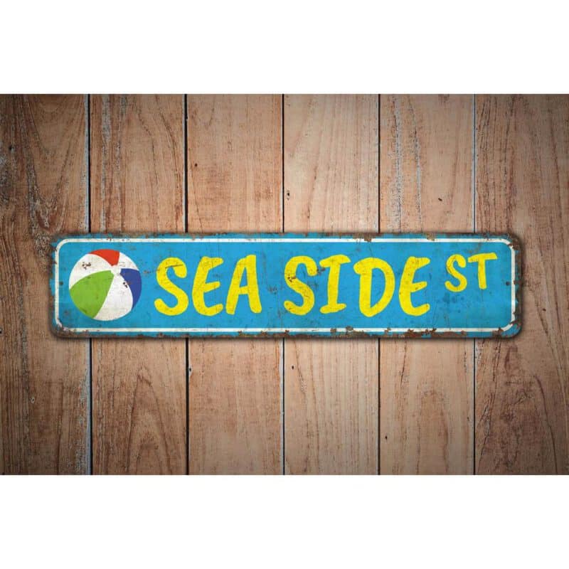 Sea-Side-Street-Sign-Premium-Quality-Rustic-Metal-Sign-Images