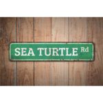 Sea-Turtle-Road-Premium-Quality-Rustic-Metal-Sign-Images