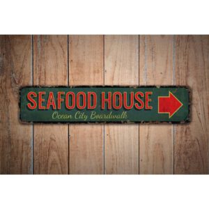 Seafood-House-Premium-Quality-Rustic-Metal-Sign-Images