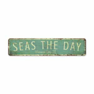 Seas-The-Day-Sign-Premium-Quality-Rustic-Metal-Sign-2-2