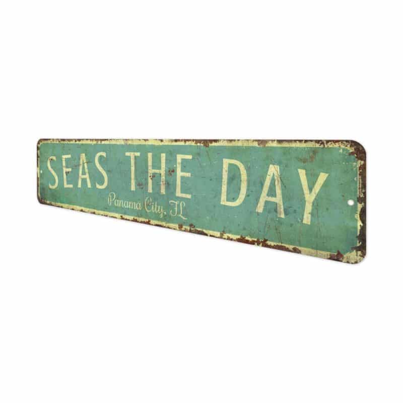 Seas-The-Day-Sign-Premium-Quality-Rustic-Metal-Sign-4-2