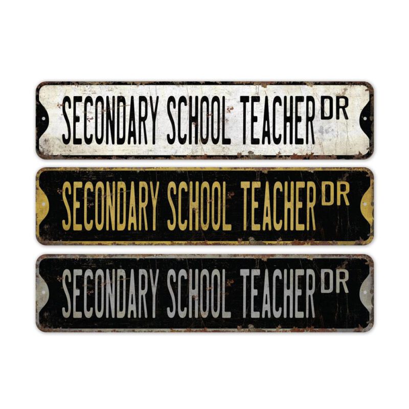 Secondary-School-Teacher-Premium-Quality-Rustic-Metal-Sign-2