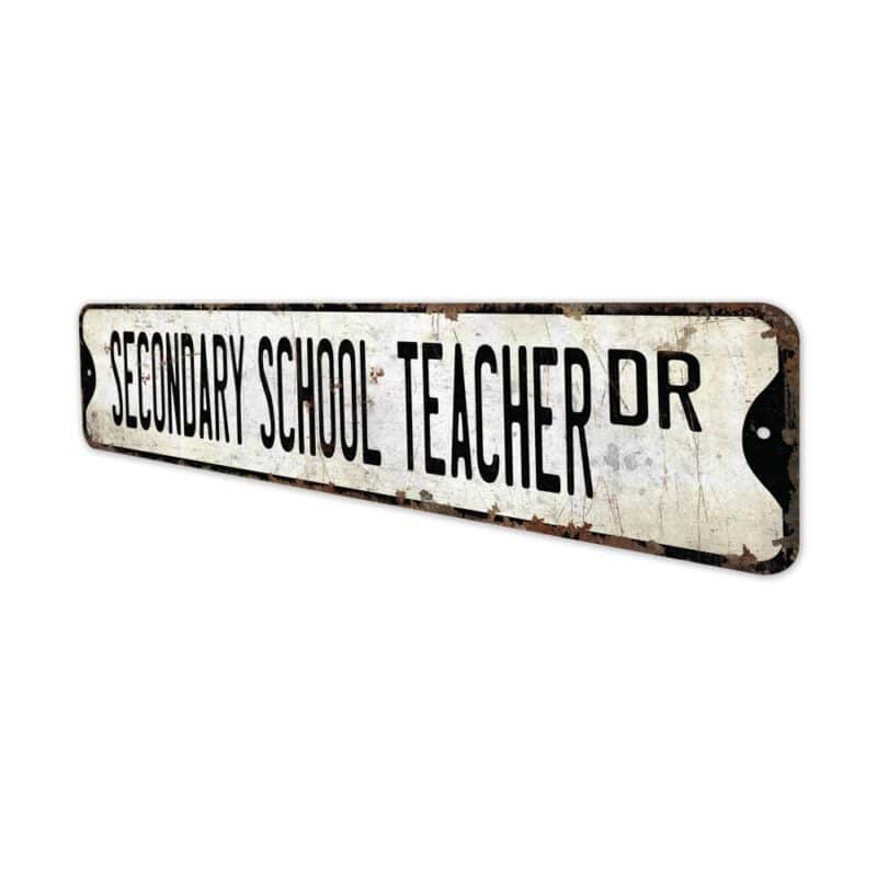 Secondary-School-Teacher-Premium-Quality-Rustic-Metal-Sign-4